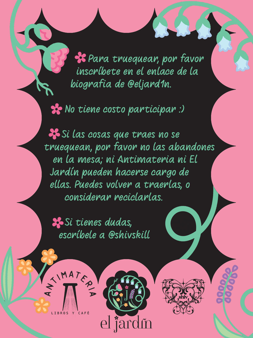 bazar de trueque: febrero 28