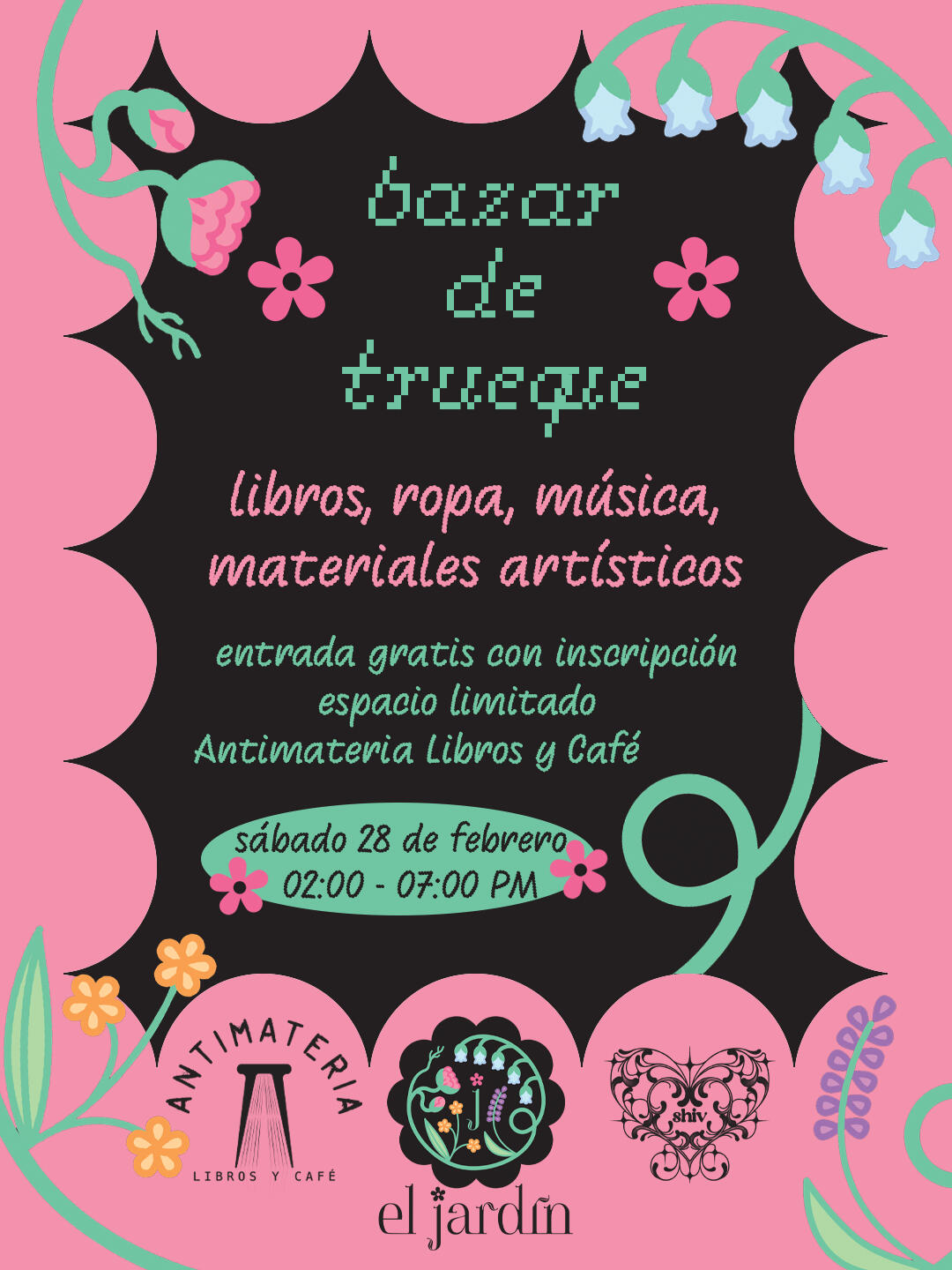 bazar de trueque: febrero 28